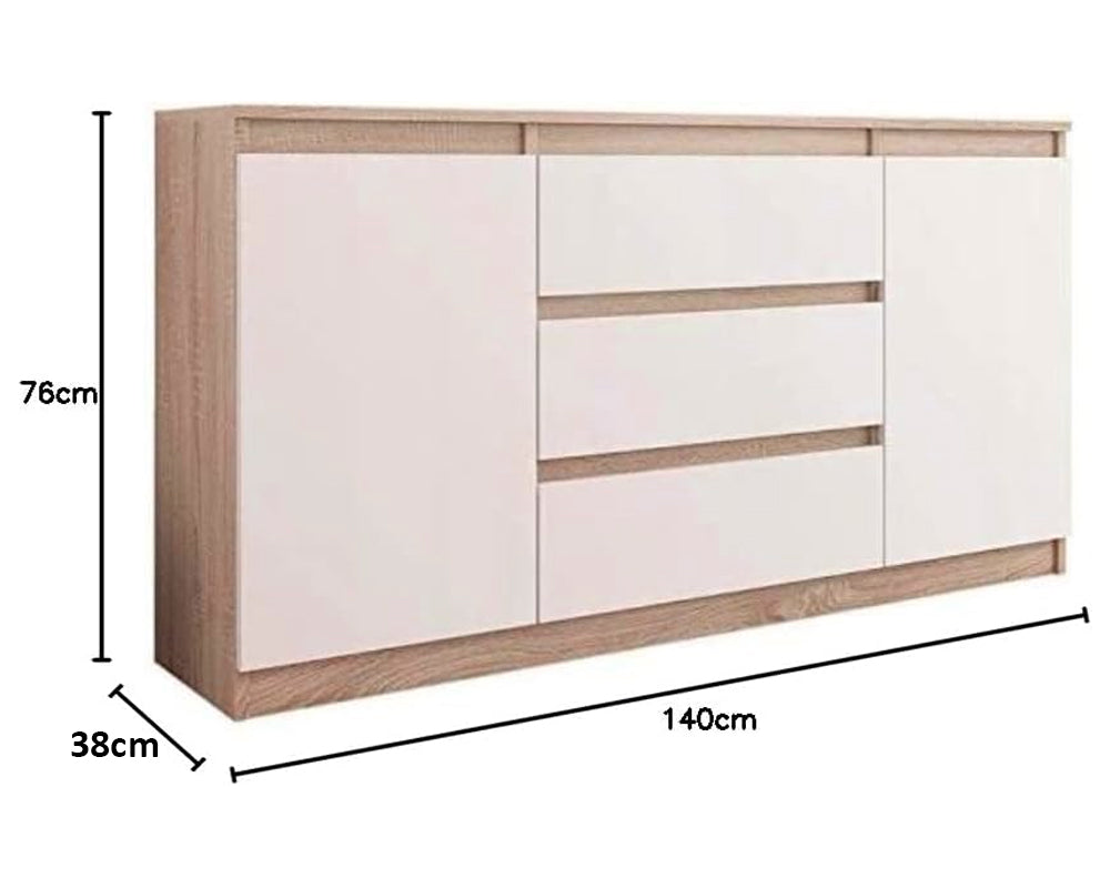 CURA 5 -Drawer Chest – Modern Bedroom Dresser & Storage Cabinet