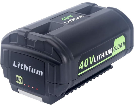 40V 6.0Ah Lithium-Ion Battery Replacement for Ryobi OP4026A OP4030 OP4040 OP4050 OP4060A Cordless Power Tools
