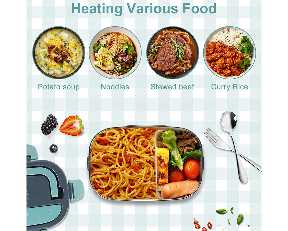 Electric Lunch Box Food Heater 3 in 1 Ultra Quick Heated Lunch Box for Adults