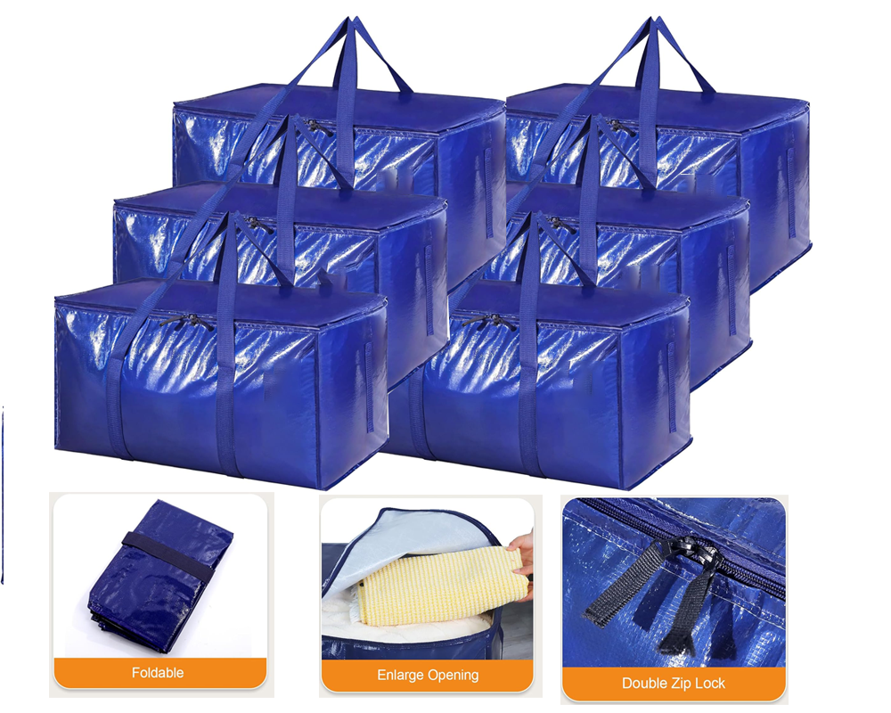 6PCS Moving Bags Extra Large Storage Bags for Moving
