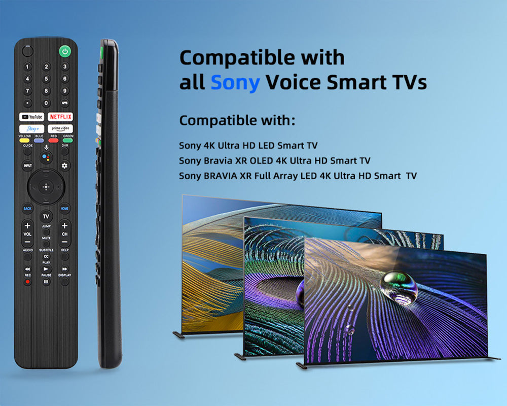 Replacement Voice Remote Control for Sony TV – Compatible with Bravia OLED, LED, 4K/8K UHD Smart Google TVs