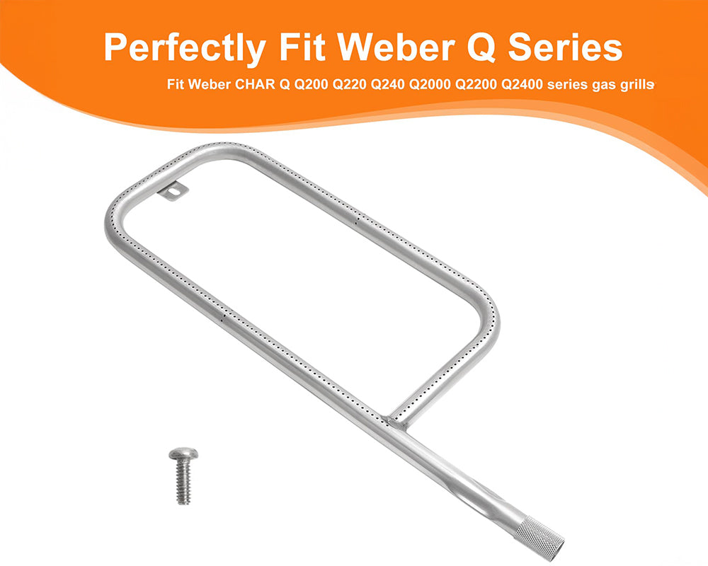 Grill Burner Tube for Weber Q2200 Q2000 Stainless Steel Gas Grill Replacement