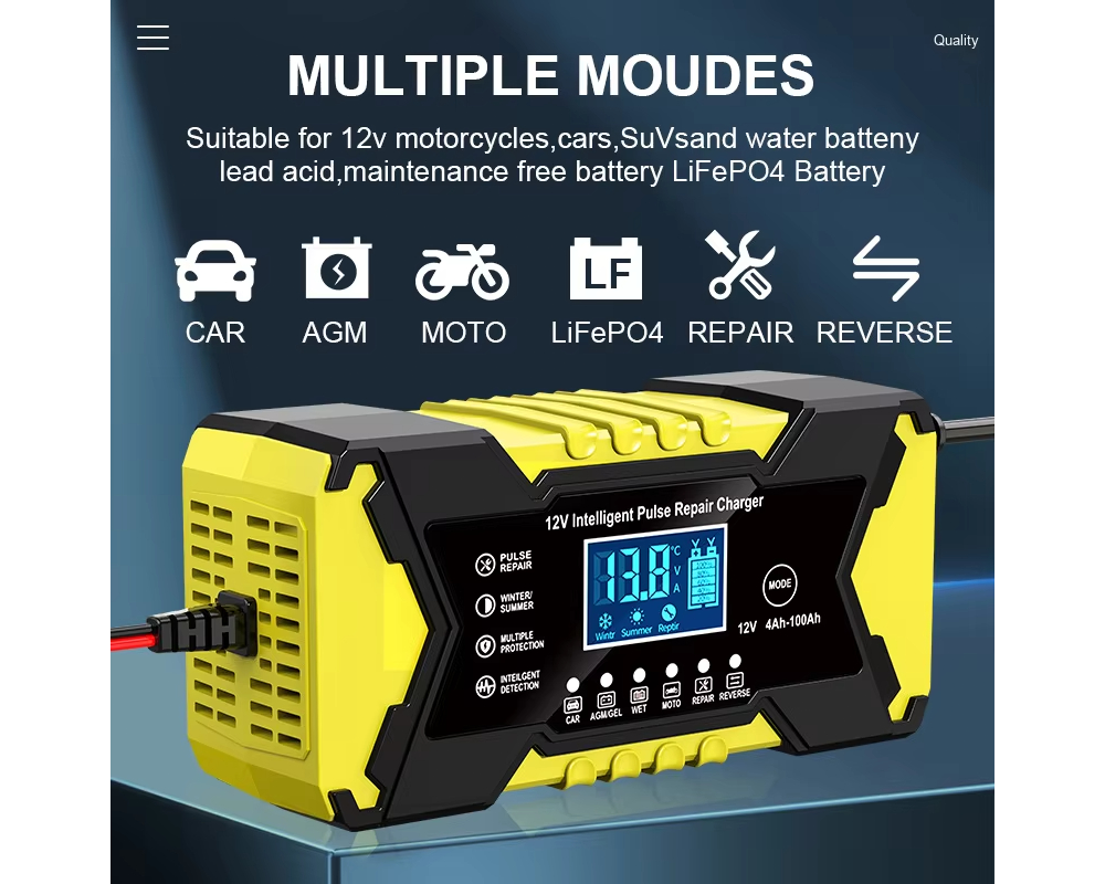 12V Smart Car Battery Charger