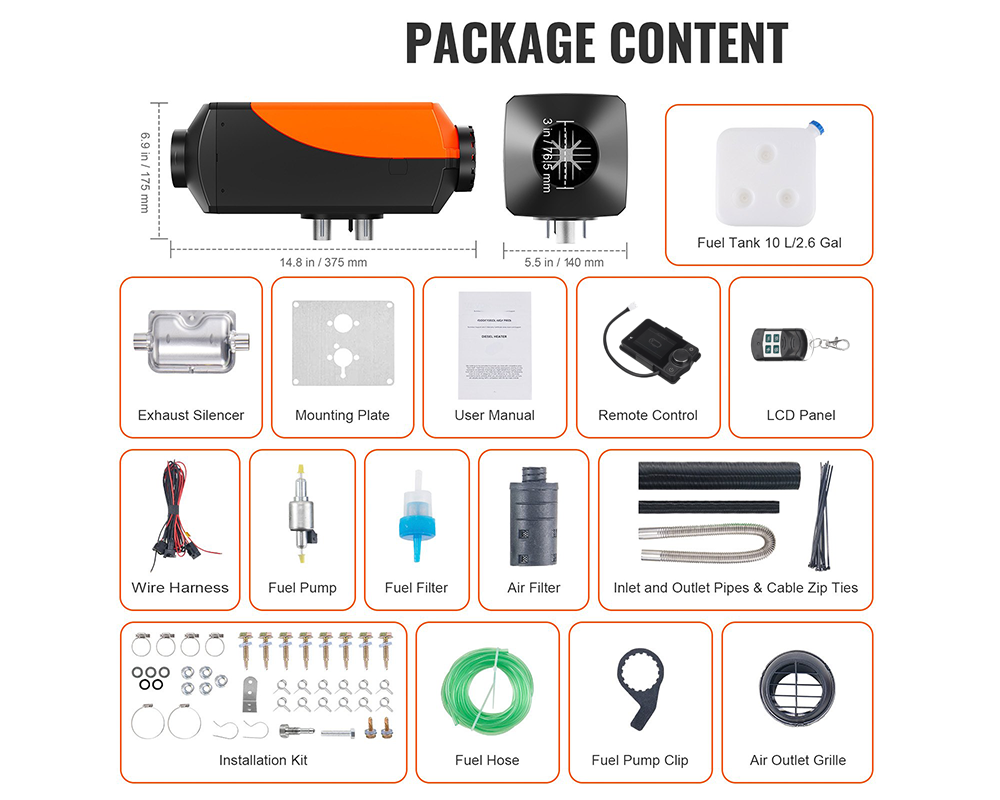 Bluetooth App Control Diesel air heater