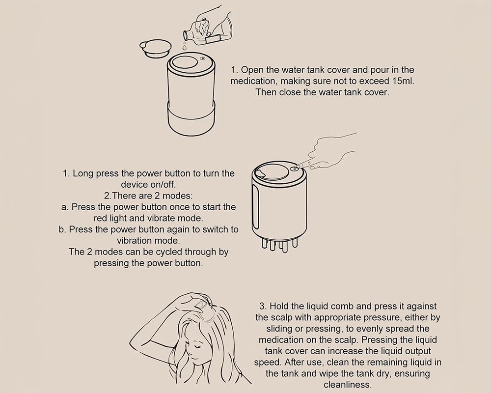 Electric Hair Oil Applicator Scalp Massager