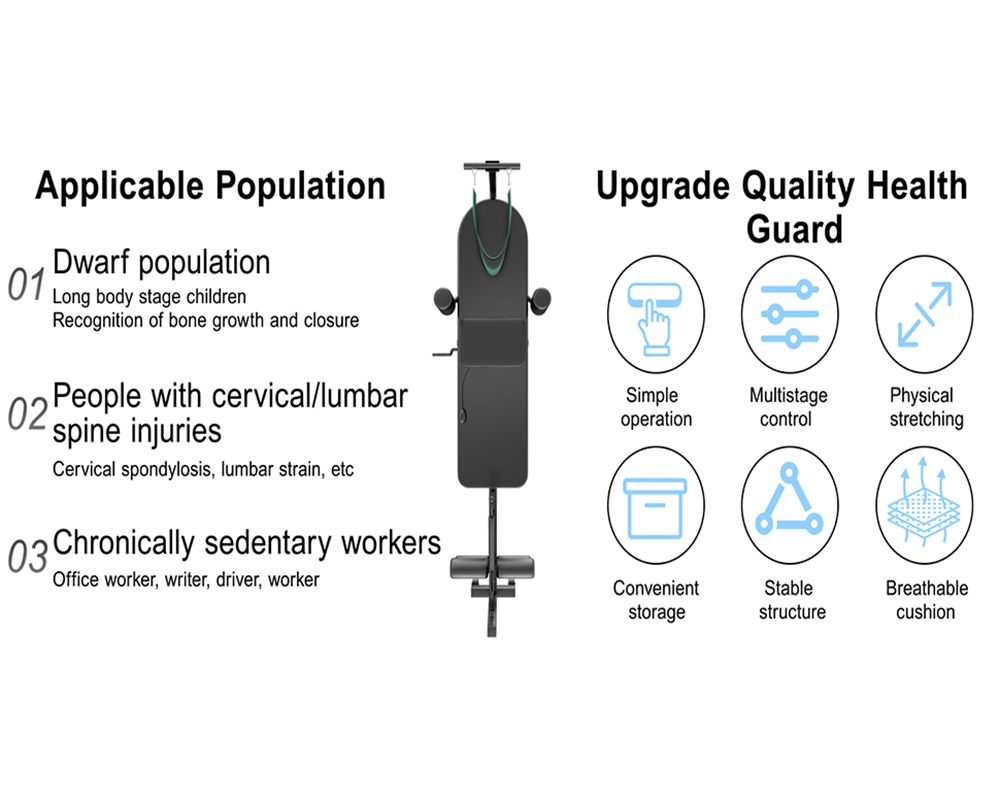 Full Body Traction Bed Portable Cervical and Lumbar Traction Table