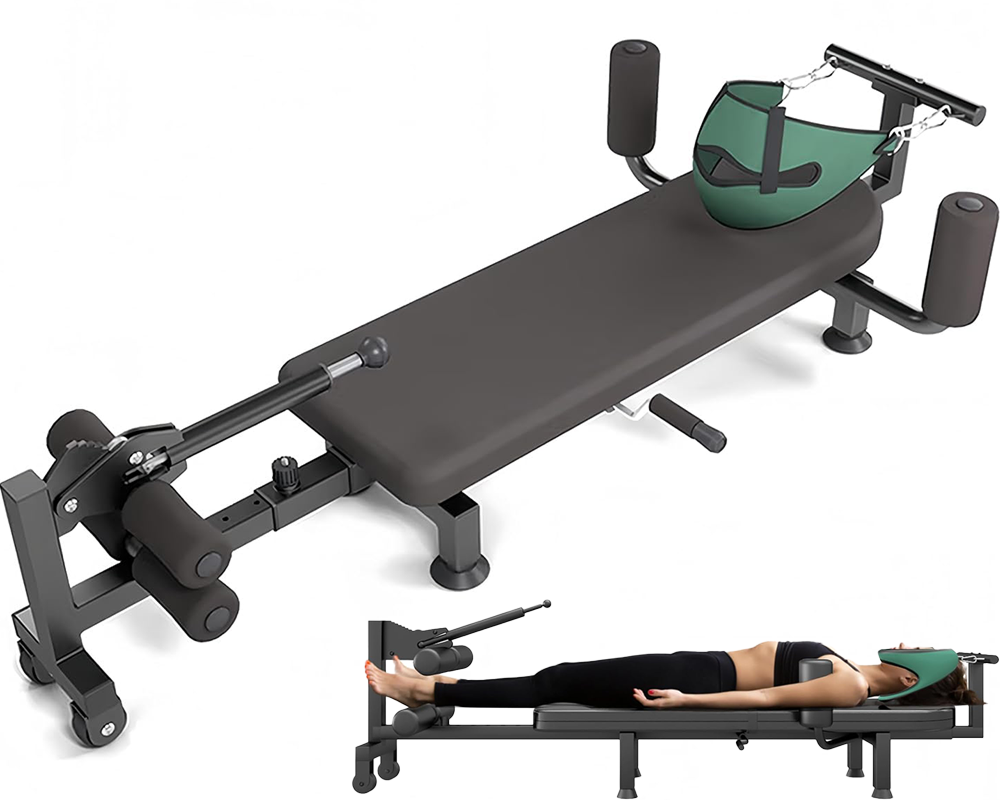 Full Body Traction Bed Portable Cervical and Lumbar Traction Table