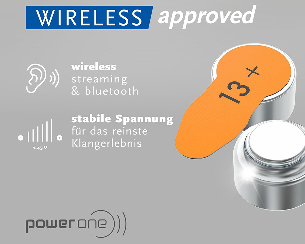 Power One P13 Hearing Aid Batteries