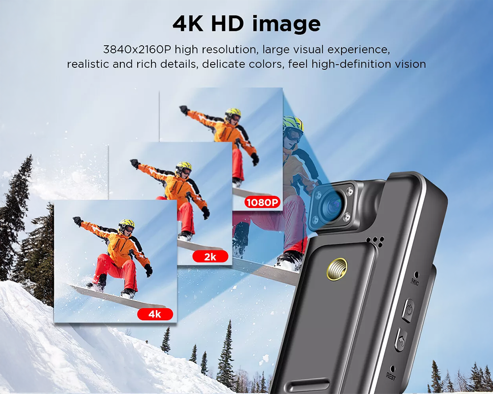 Body Camera WiFi HD Recorder – Night Vision Security Body Camera 1080P