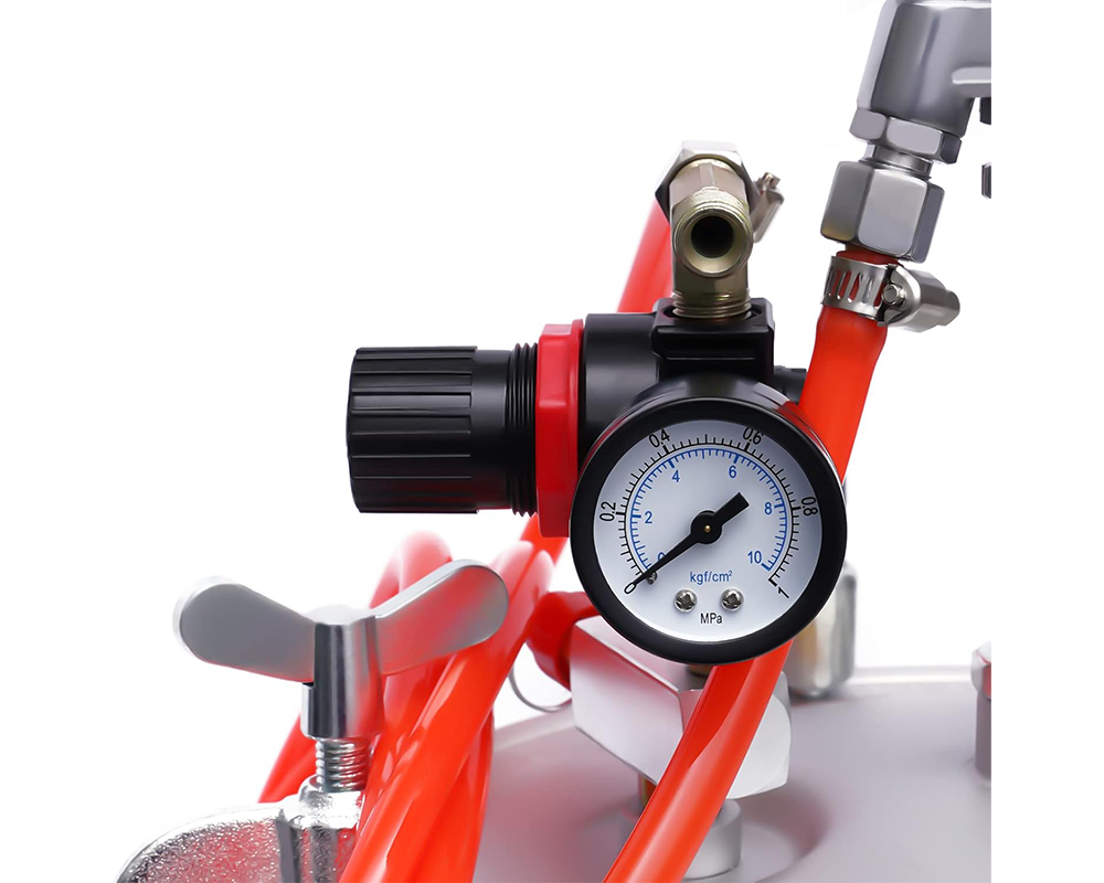 15 Lt Pressure Pot Set Spray Gun Tank Hose Gauge DIY House Paint Air Tools