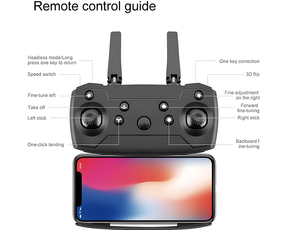 RC Drone with 4K Camera – Foldable Quadcopter with Gesture Control