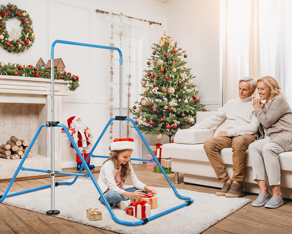 Gymnastics Bars Training Horizontal Bar Monkey Kip Bar Blue