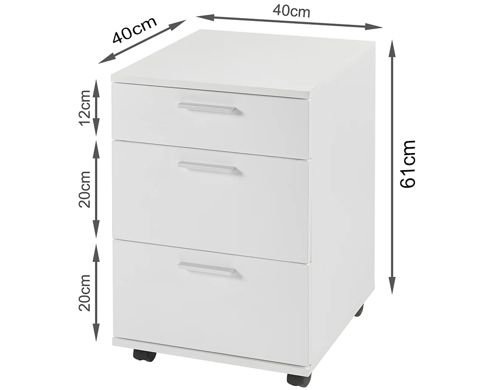 Office Filing Cabinet with Wheels