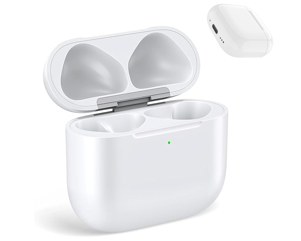Charging Case for AirPods 4 – Bluetooth Sync, USB-C & Wireless Fast Charging Case (White)