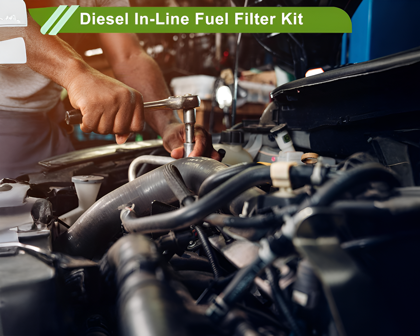 Diesel Fuel Filter Kit – Universal Replacement for Car, Truck, RV & Boat Diesel Systems