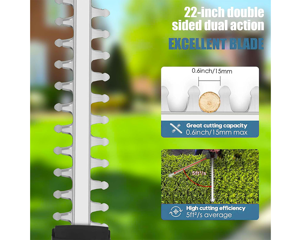 Cordless Hedge Trimmer 22 Inch