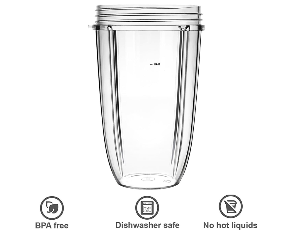 NutriBullet Replacement Cup – 24oz (710ml) Juicer Mug Compatible with 600W & 900W Blender Models