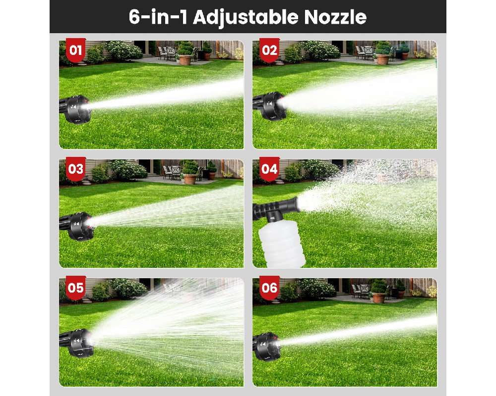 High Pressure Washer Gun Cordless High Pressure Washer Gun for Car & Garden