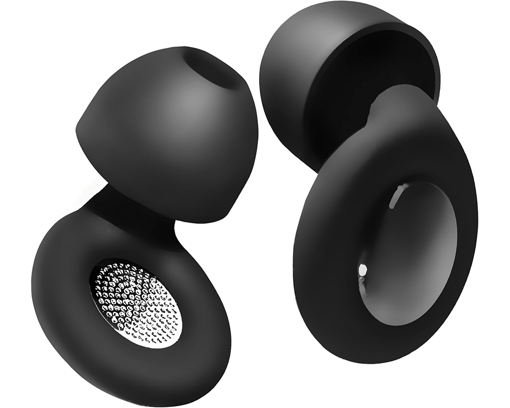 Ear Plugs for Sleeping Noise Cancelling Reusable Earplugs for Sleep Work- Black
