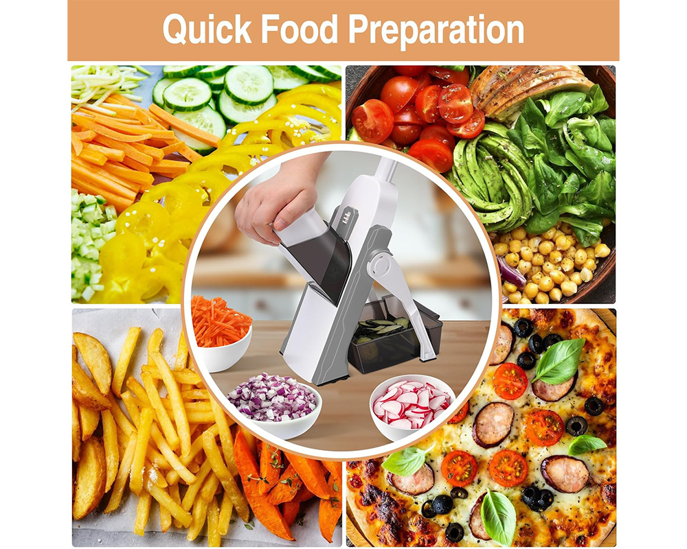 Vegetable Slicer Chopper BPA-Free Vegetable Slicer Chopper for Daily Meal Prep