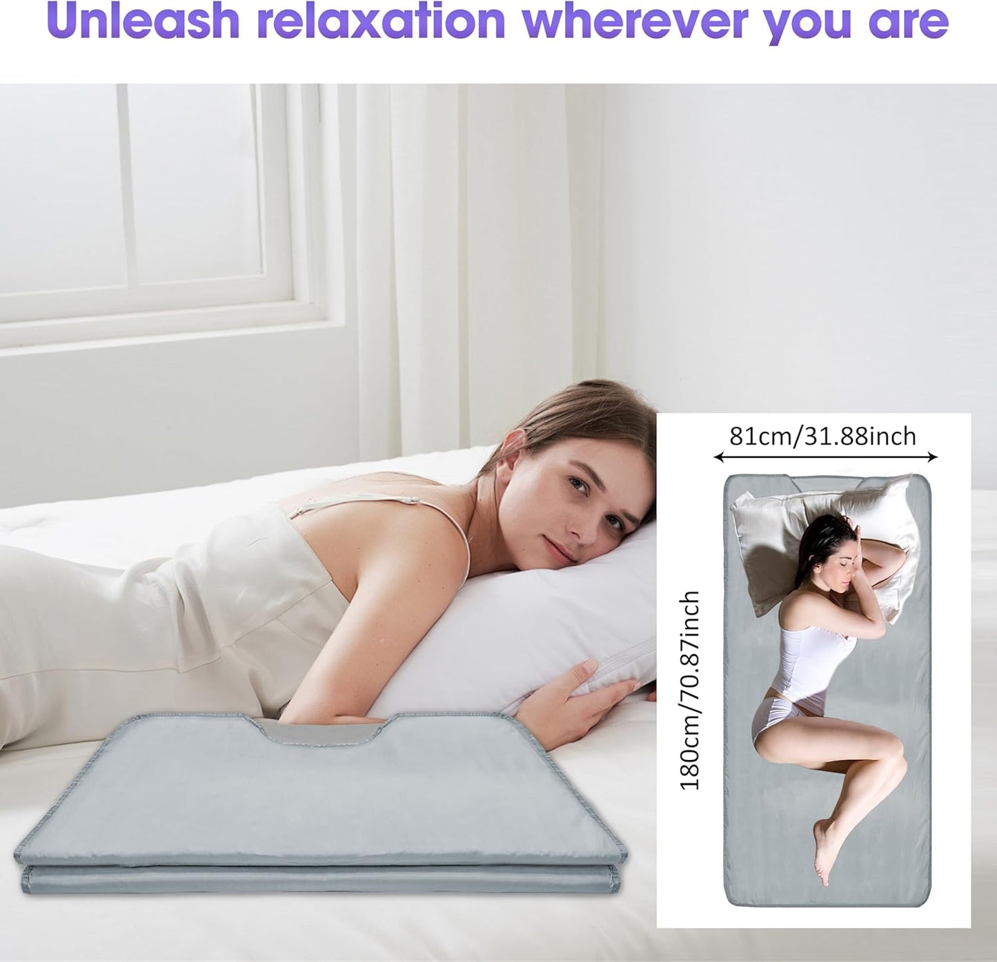 Sauna Blanket Slimming Waterproof Detox Spa Body Shaping Remote