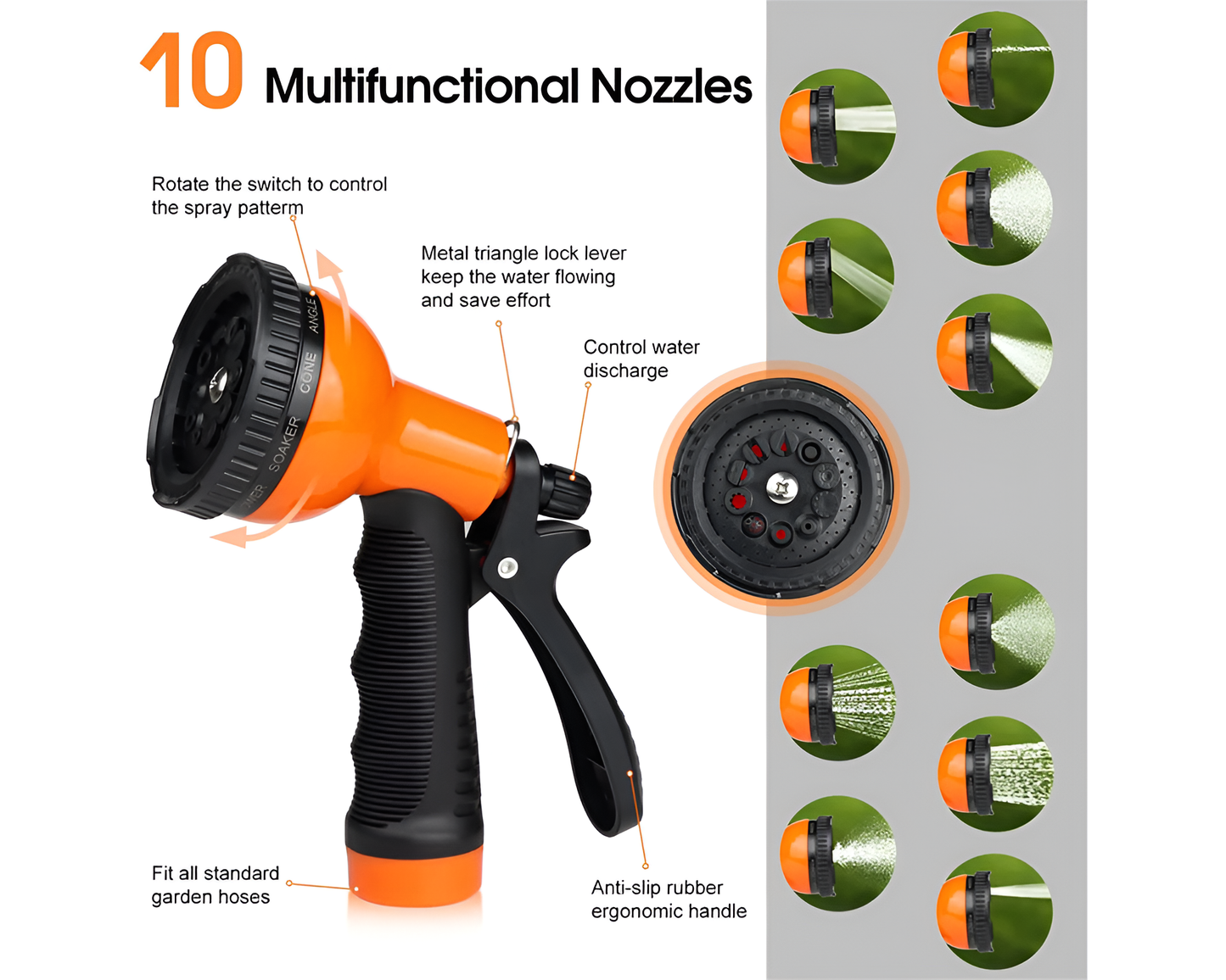 Garden Hose Outdoor 22M Flexible Metal Garden Hose Stainless Steel