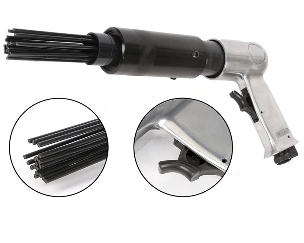 Pneumatic Needle Scaler – 19 Pin Rust, Paint & Weld Slag Removal Tool