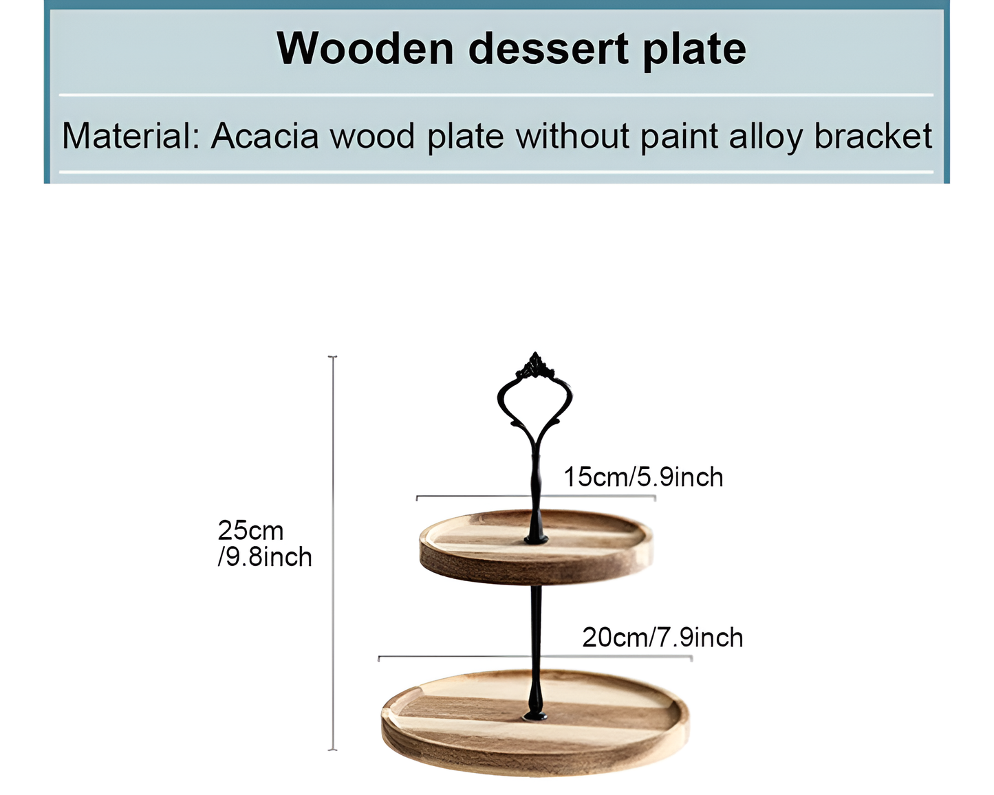 2 Tier Wooden Cupcake Stand – Rustic Dessert Tower for Parties & Weddings