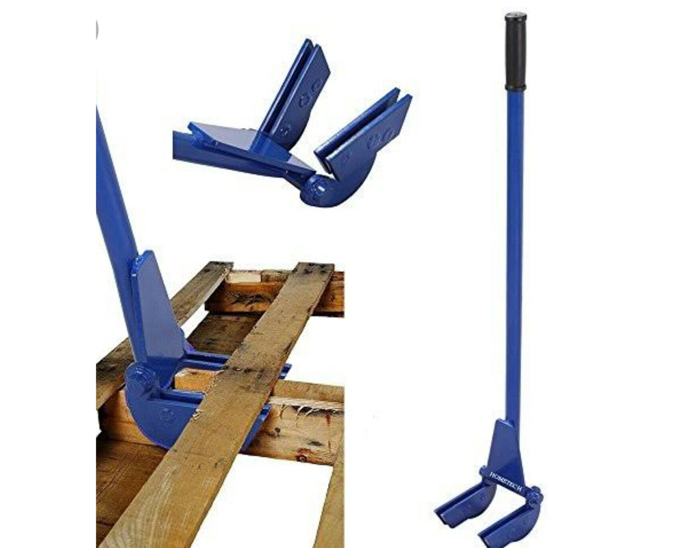 Pallet Buster Pry Wrecking Bar w/ Handle Heavy Duty Pallet Breaker