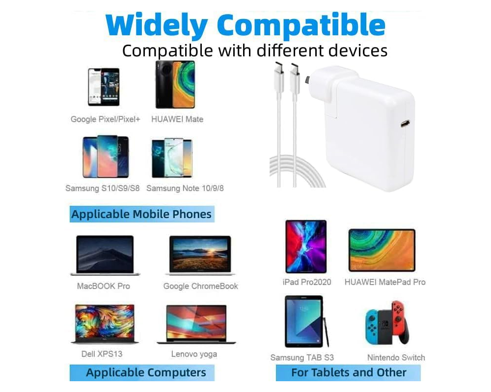 MacBook Charger 30W TYPE-C Replacement Charger for Macbook