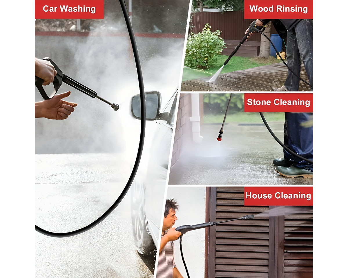 High Pressure Water Blaster Hose – 10 m Heavy Duty 4000 PSI Pressure Washer Hose