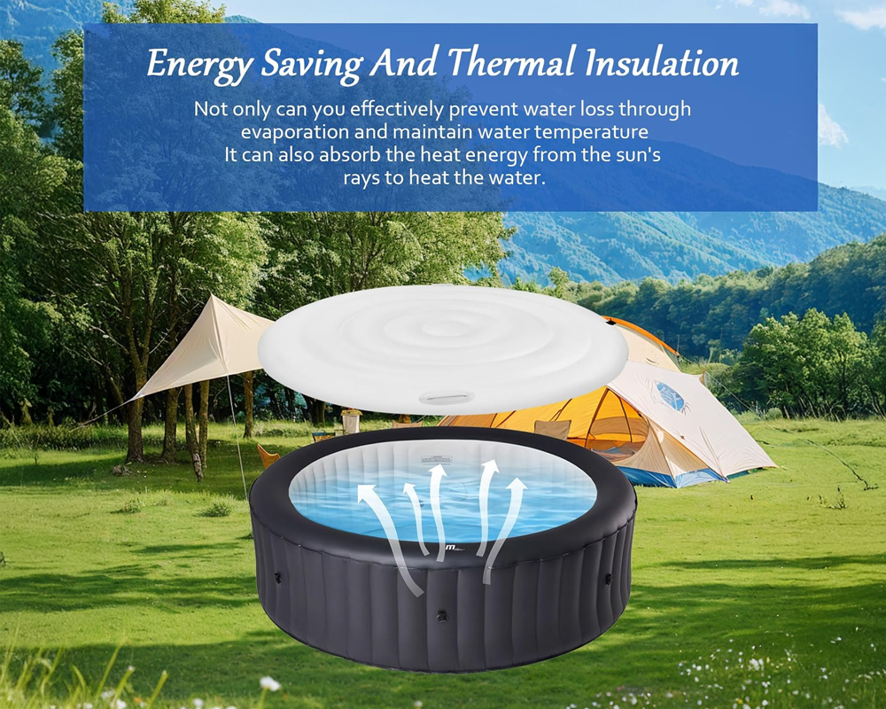 Inflatable Adjustable Hot Tub Cover with Handle