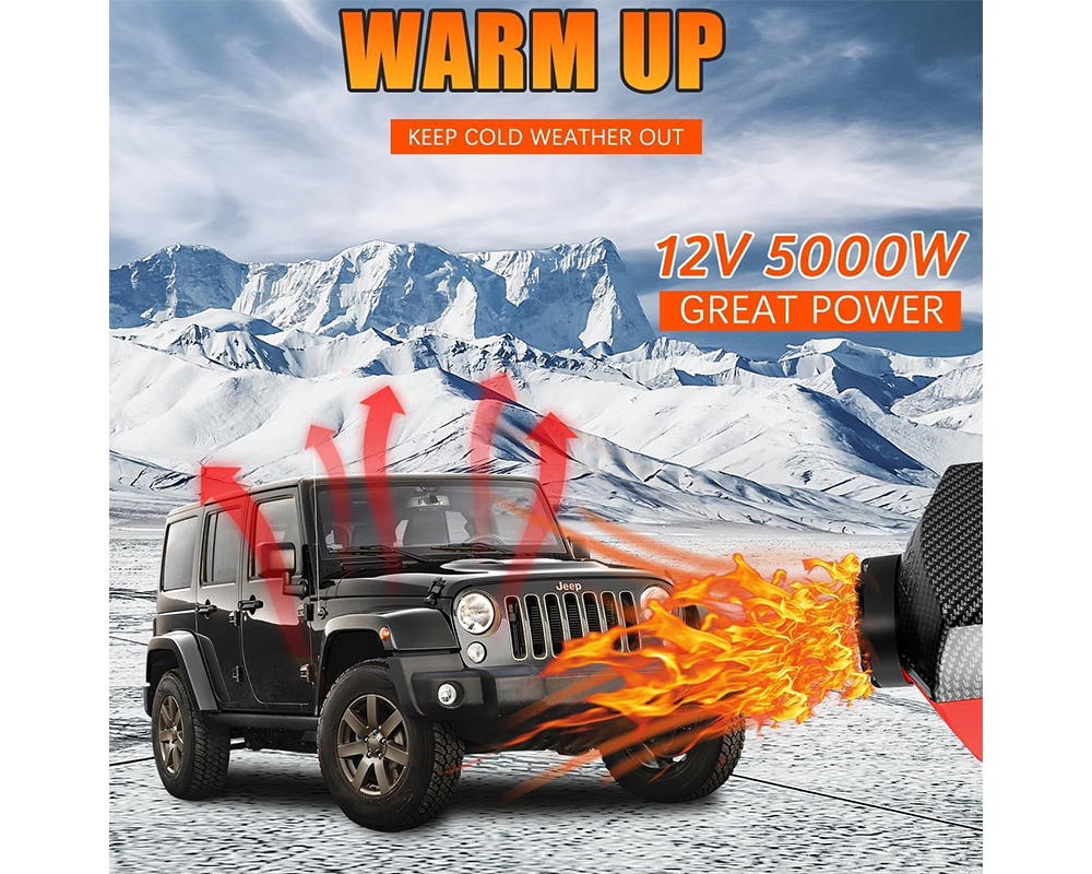 5KW Diesel Air Warming System – 12V 5000W Diesel Parking Air Unit with LCD Monitor
