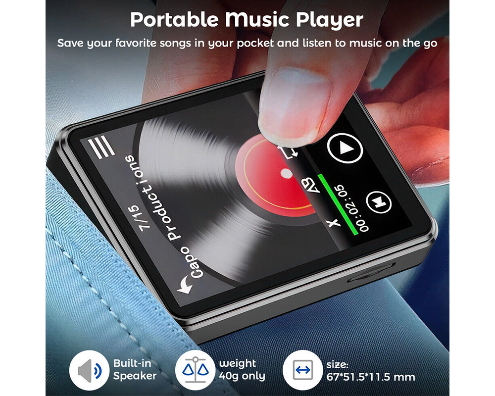 128Gb Bluetooth Mp3 / Mp4 Music Player With Radio & E Book Playback 128Gb iPods & MP3 Players