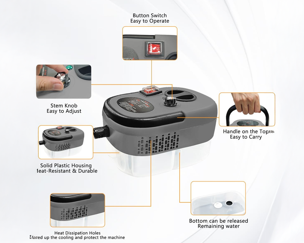 Steam Cleaner – 2500W High Pressure Steam Cleaner Portable Cleaning Machine