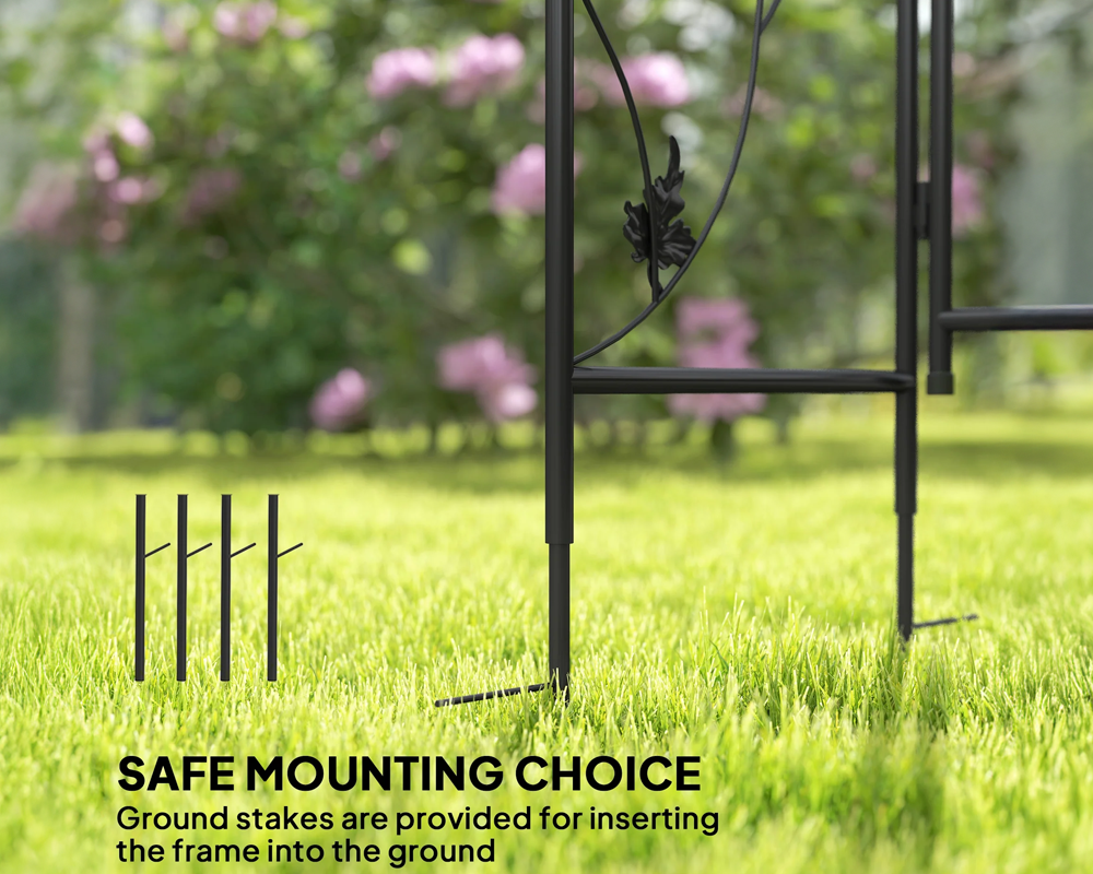 Garden Arch Archway – Elegant Garden Arbor & Trellis for Climbing Plants