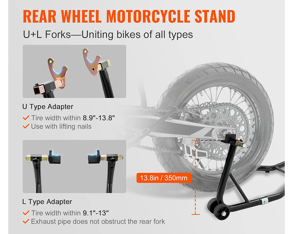 Motorcycle Rear Wheel Stand Heavy Duty Lift Jack