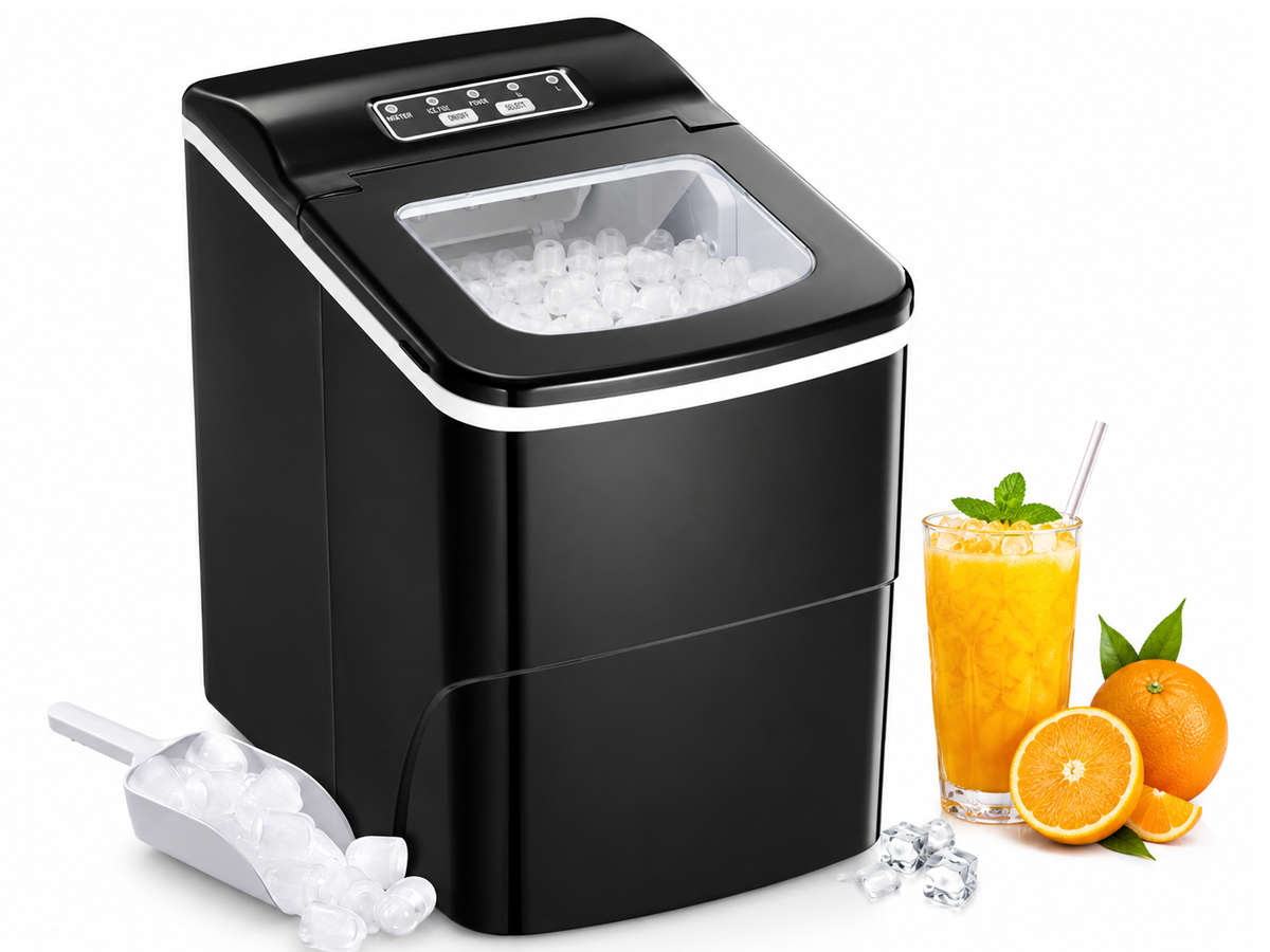 Bullet Ice Cube Maker Countertop Portable Ice Machine 12kg