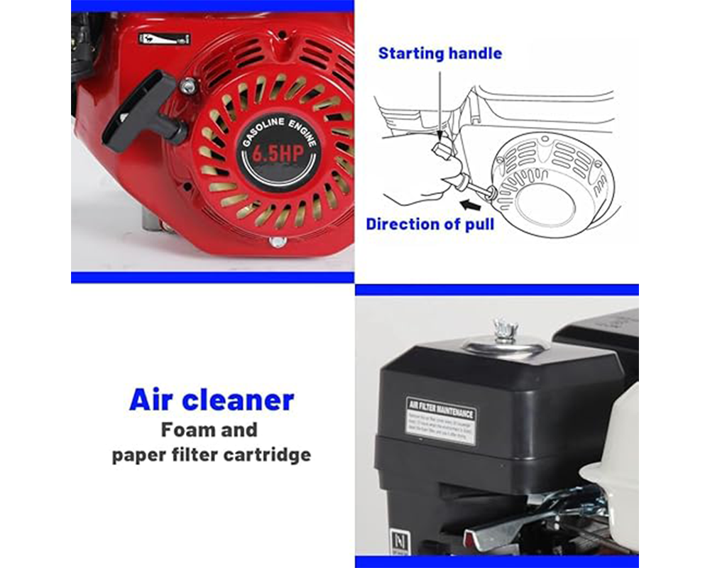 Petrol Engine 6.5HP 196cc Electric Start GX200 Clone Petrol Engine