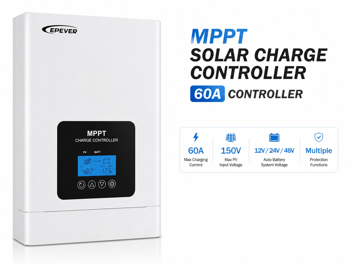 MPPT Solar Charge Controller 60A 48V Smart Solar Regulator
