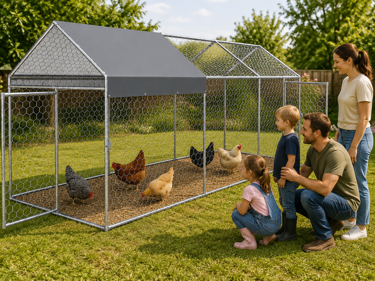Outdoor Chicken Coop Run 3M x 1M x 1M