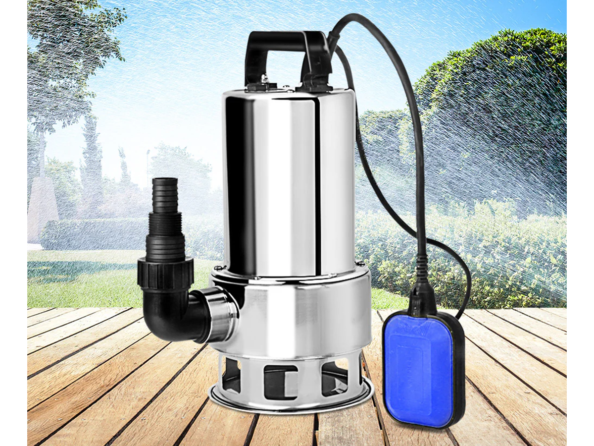 Submersible Water Pump 1100W Stainless Steel Dirty Water Sewage Pump 15000L/H