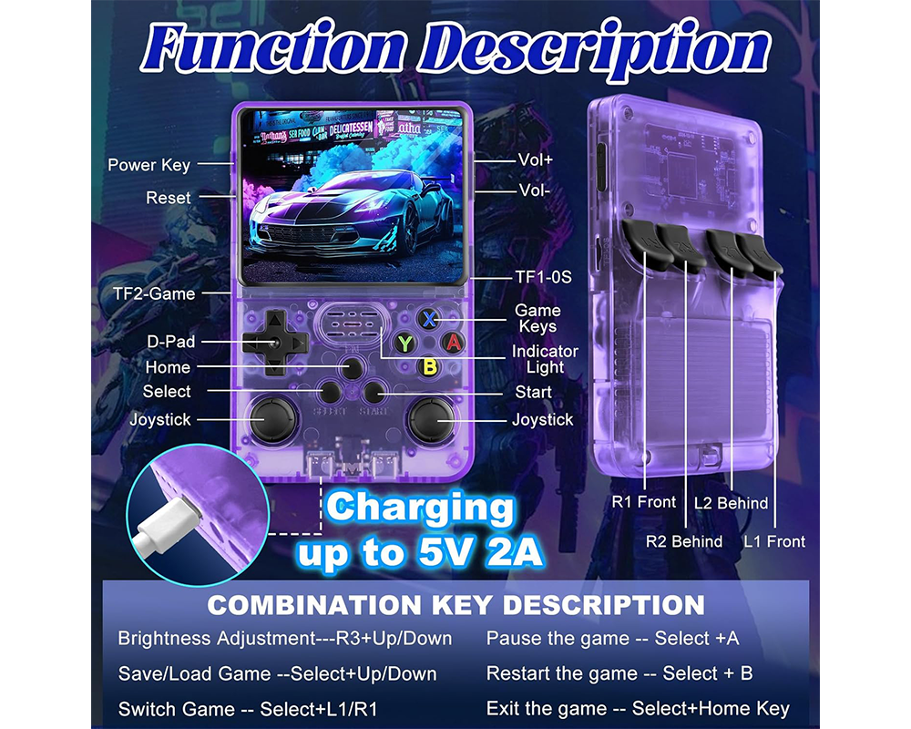 Portable Handheld Gaming Console