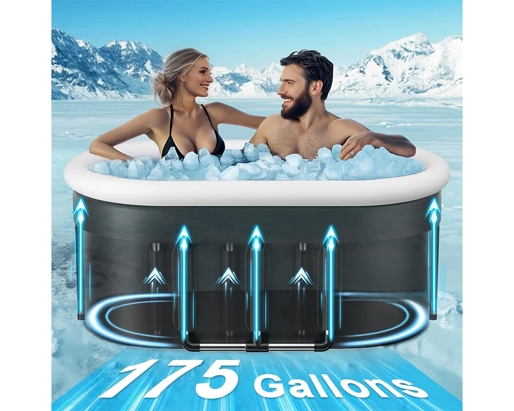 Portable Ice Bath Recovery Pod Indoor Outdoor Cold Plunge Tub