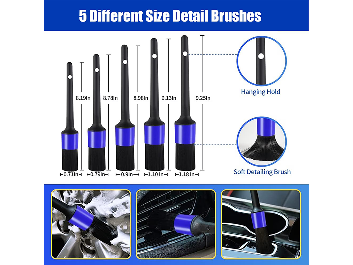 27 PCS Set Ultimate Car Detailing Kit Drill Brush and Polishing Pad