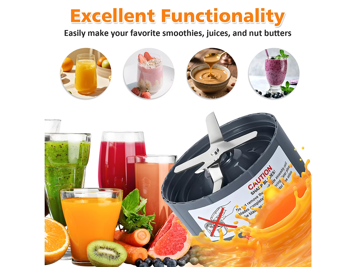 Nutribullet Blade 2 Pack Replacement Extractor Blade Set for 600W & 900W Blenders