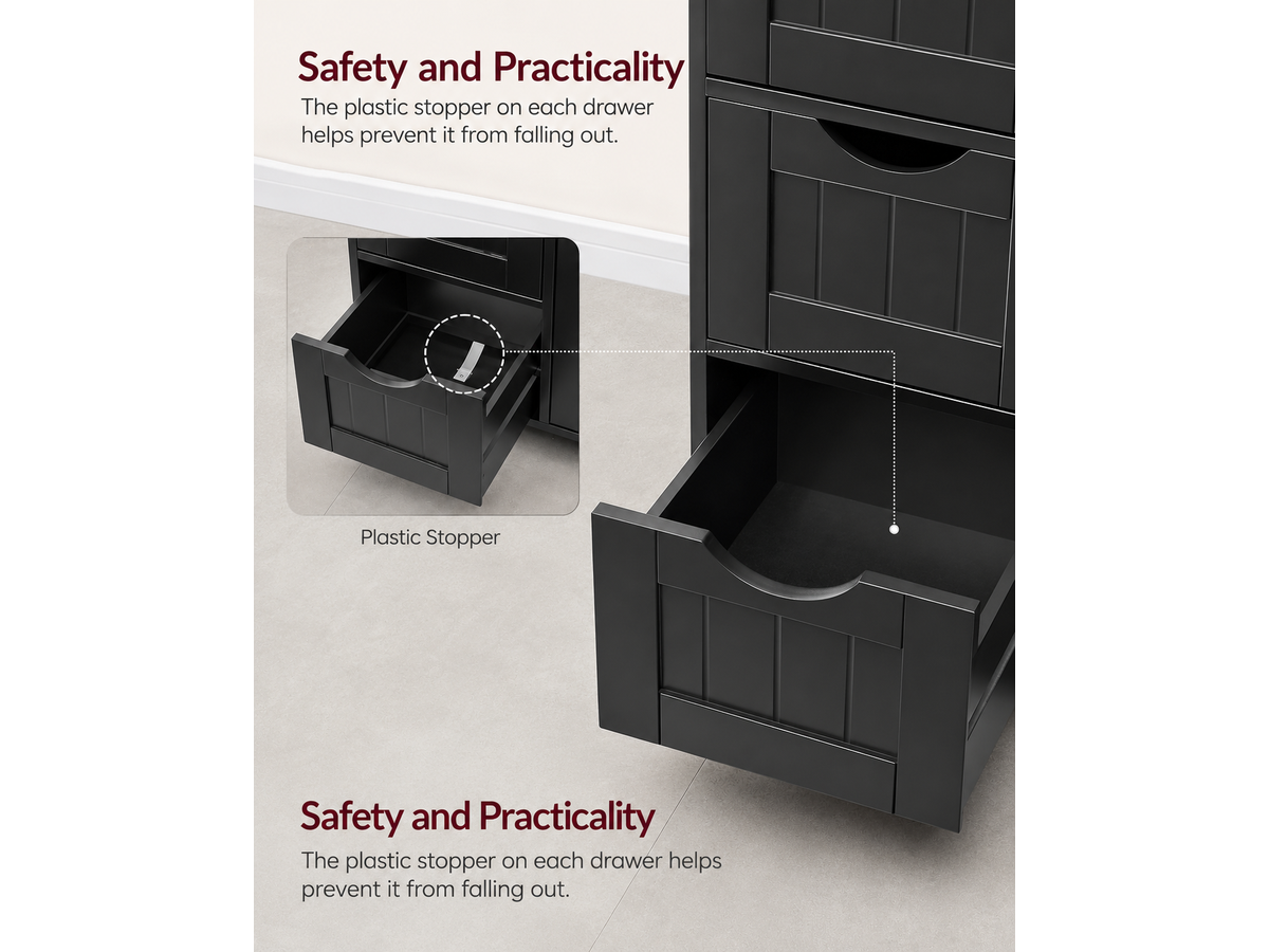 Bathroom Floor Storage Cabinet