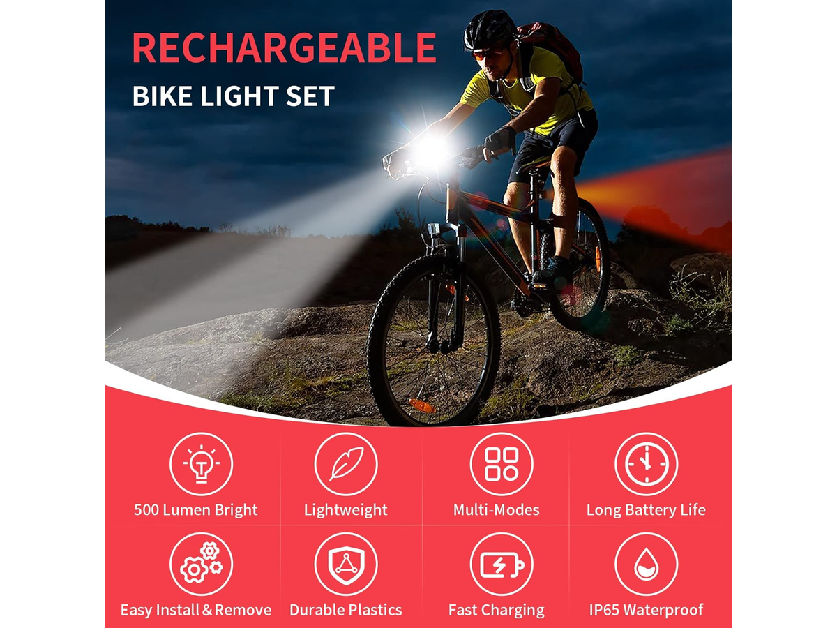 Rechargeable Bicycle Lights Waterproof