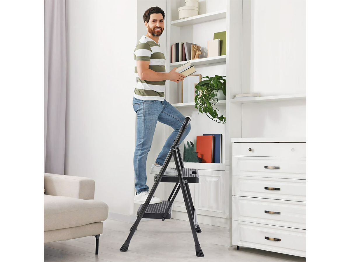 Folding Step Ladder Stool 2 Step Heavy Duty Folding Step Ladder Stool