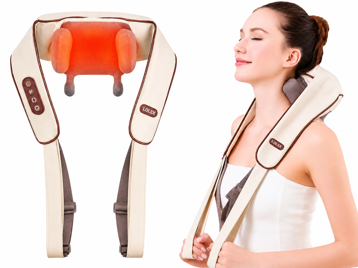 Neck Massager With Heat Cordless 6D Shiatsu Neck Massager With Heat for Shoulder Back Relief